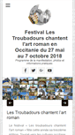 Mobile Screenshot of festival-troubadoursartroman.fr